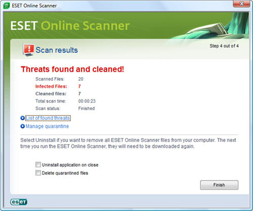 Your Computer With ESET Online