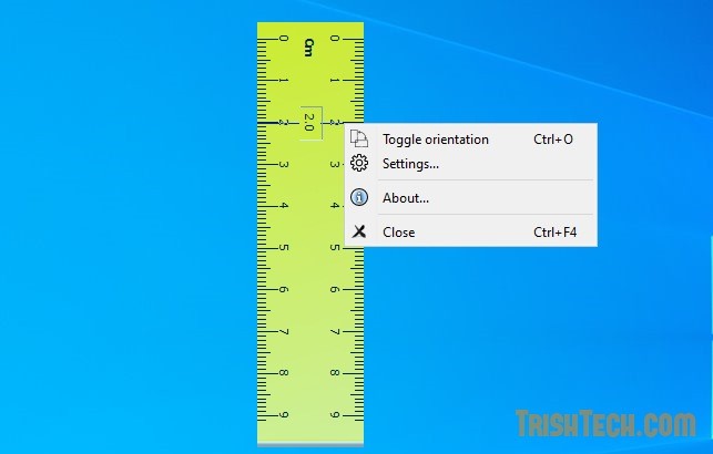 Zzruler Free On Screen Ruler App For Windows