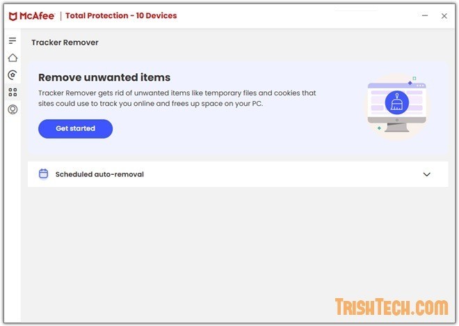 Tracker Remover from McAfee Total Protection